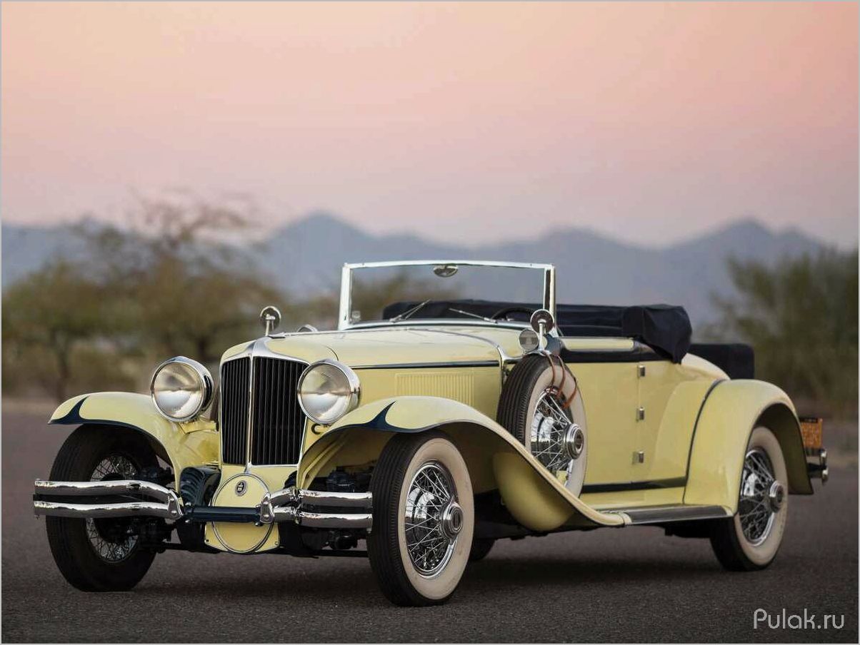 Cord L29 Convertible 1929-1932: история легендарного автомобиля