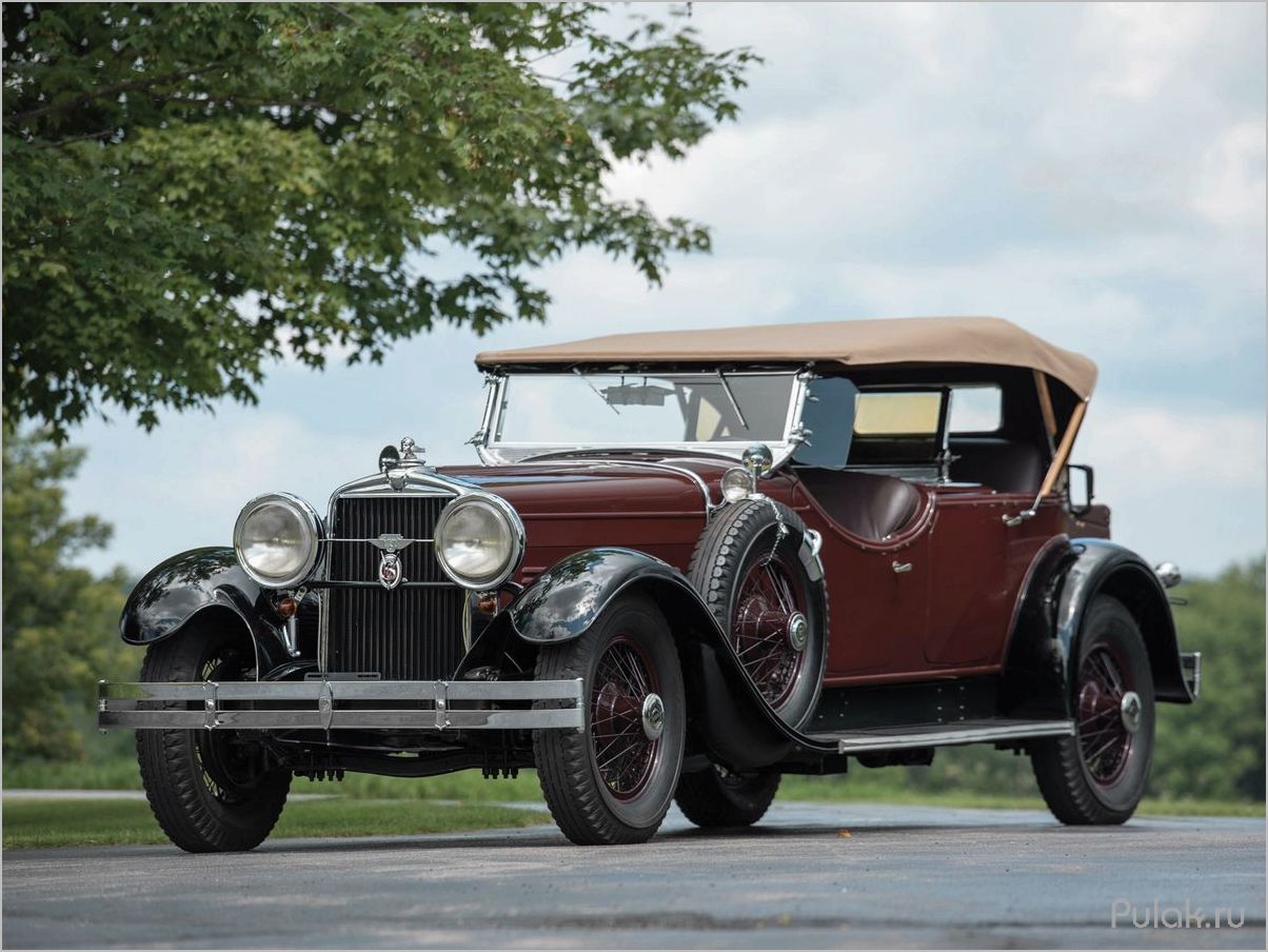 Автомобильная легенда 1929 года Stutz Model M Vertical Eight Town Car