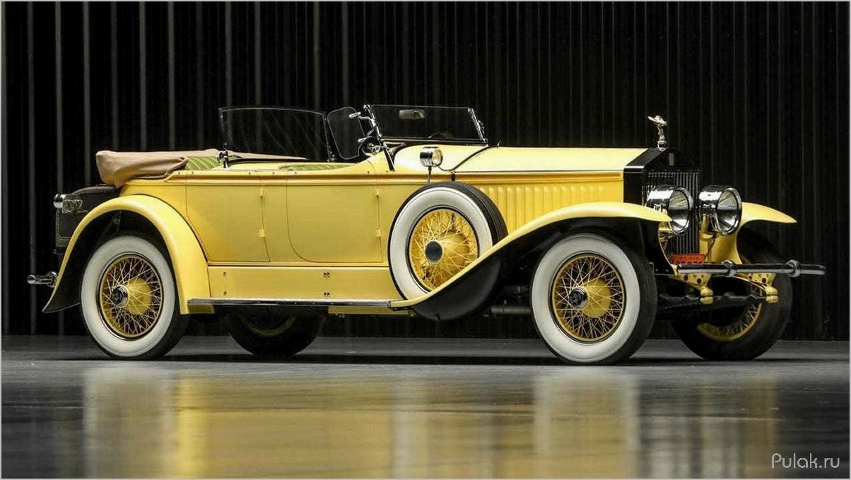 Rolls-Royce Phantom I Ascot Sport Phaeton 1929 автомобиль эпохи роскоши