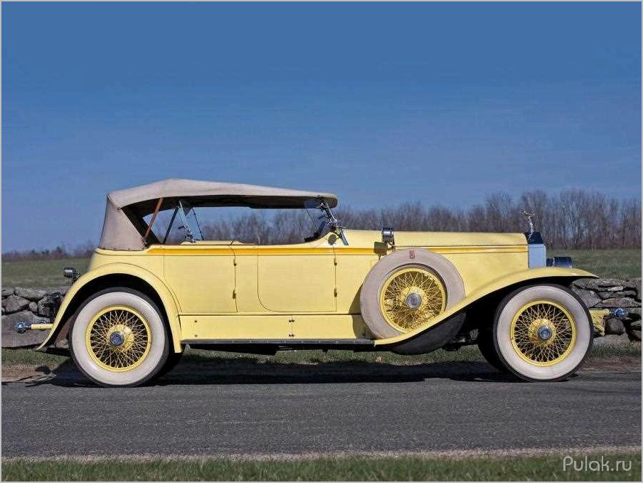 Rolls-Royce Phantom I Ascot Sport Phaeton 1929 автомобиль эпохи роскоши