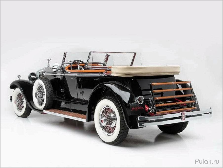 Rolls-Royce Phantom I Ascot Sport Phaeton 1929 автомобиль эпохи роскоши